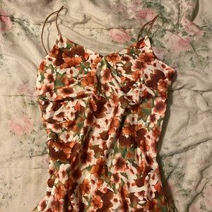 flowery long dress!!